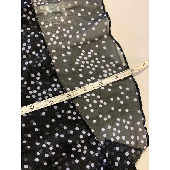 Caren Sport Sleeveless top sheer button up black polka dot size 2x - Picture 6 of 7
